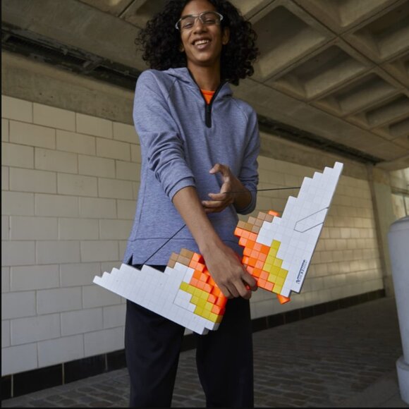 NEW NERF Minecraft Dungeons Sabrewing Motorized Blaster Bow Dart Gun Makes a gre - Picture 6 of 9